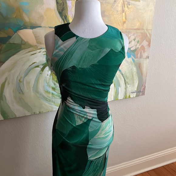 Leaf print mesh Bandage Dress by Rumor size small - Picture 3 of 16